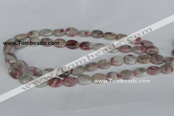 CTO204 15.5 inches 12*16mm oval pink tourmaline gemstone beads