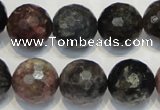 CTO33 15.5 inches 12mm faceted round natural tourmaline beads