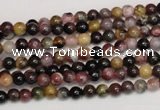 CTO355 15.5 inches 4mm round natural tourmaline gemstone beads