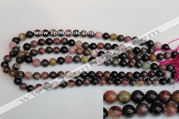 CTO358 15.5 inches 9mm round natural tourmaline gemstone beads