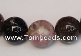 CTO362 15.5 inches 16mm round natural tourmaline gemstone beads