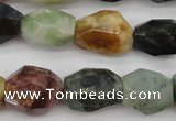 CTO384 15.5 inches 12*16mm – 16*25mm faceted nuggets tourmaline beads