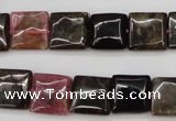 CTO388 15.5 inches 12*12mm square natural tourmaline beads wholesale