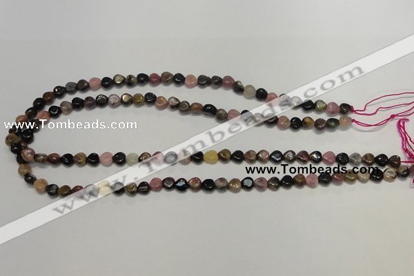 CTO39 15.5 inches 7*7mm heart natural tourmaline beads wholesale