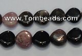 CTO41 15.5 inches 12*12mm heart natural tourmaline beads wholesale