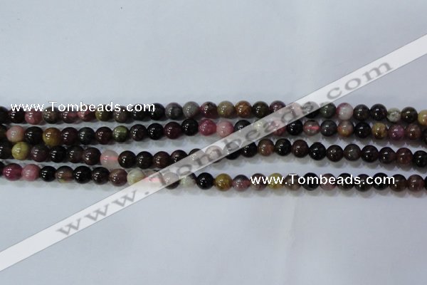 CTO453 15.5 inches 6mm round natural tourmaline gemstone beads