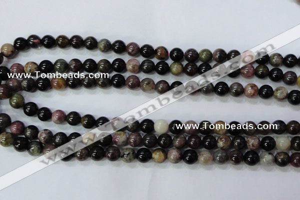 CTO454 15.5 inches 8mm round natural tourmaline gemstone beads