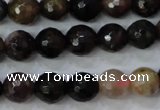 CTO462 15.5 inches 7mm faceted round natural tourmaline gemstone beads