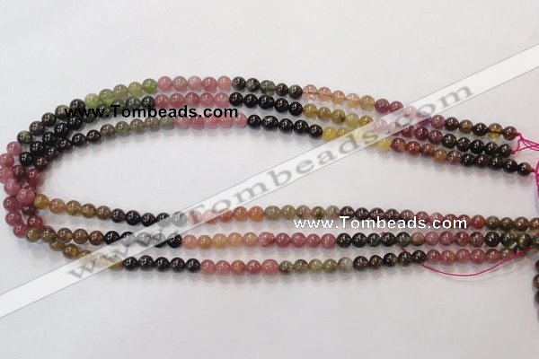 CTO52 15.5 inches 5.5mm - 6mm round natural tourmaline beads wholesale