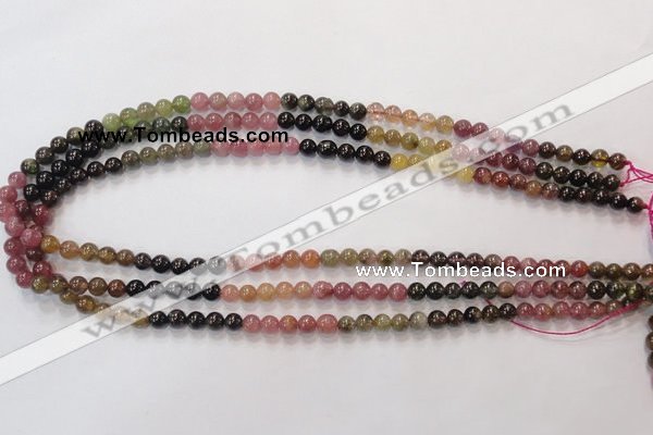 CTO52 15.5 inches 5.5mm - 6mm round natural tourmaline beads wholesale