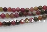 CTO60 15.5 inches 4mm round natural tourmaline gemstone beads