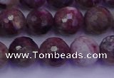 CTO614 15.5 inches 9mm faceted round tourmaline gemstone beads