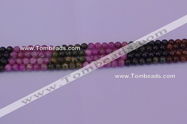 CTO626 15.5 inches 5mm round tourmaline gemstone beads wholesale