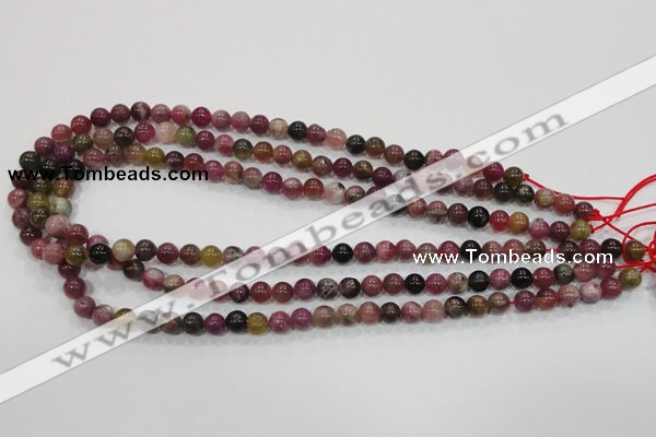 CTO63 15.5 inches 7mm round natural tourmaline gemstone beads