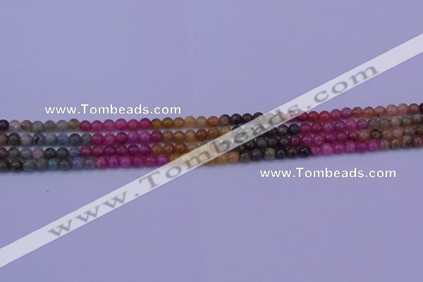 CTO631 15.5 inches 5mm round tourmaline gemstone beads wholesale