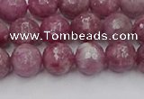 CTO658 15.5 inches 8mm faceted round Chinese tourmaline beads