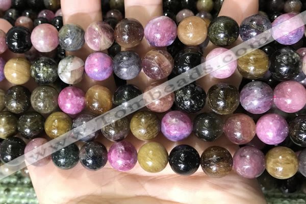 CTO689 15.5 inches 11mm round tourmaline beads wholesale