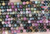 CTO695 15.5 inches 4mm round tourmaline gemstone beads