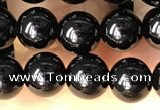 CTO701 15.5 inches 6mm round black tourmaline beads wholesale