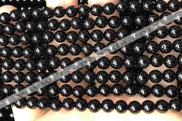 CTO701 15.5 inches 6mm round black tourmaline beads wholesale