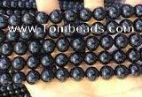 CTO713 15.5 inches 10mm round black tourmaline gemstone beads