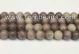 CTO723 15.5 inches 12mm round Chinese tourmaline beads