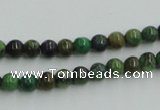 CTP02 15.5 inches 6mm round yellow green pine gemstone beads wholesale