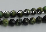 CTP03 15.5 inches 8mm round yellow green pine gemstone beads wholesale