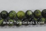 CTP103 15.5 inches 10mm round yellow pine turquoise beads wholesale