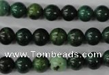 CTP202 15.5 inches 8mm round yellow pine turquoise beads wholesale