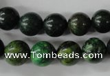 CTP204 15.5 inches 12mm round yellow pine turquoise beads wholesale