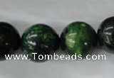 CTP207 15.5 inches 18mm round yellow pine turquoise beads wholesale