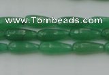 CTR07 15.5 inches 6*16mm faceted teardrop green aventurine beads