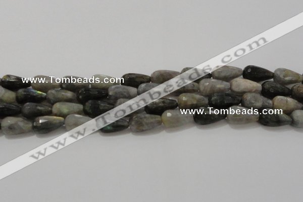 CTR120 15.5 inches 10*20mm faceted teardrop labradorite beads