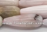 CTR151 15.5 inches 10*30mm teardrop natural pink opal beads