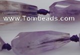 CTR210 15.5 inches 15*25mm - 16*40mm faceted teardrop ametrine beads