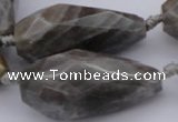 CTR214 15.5 inches 15*25mm - 16*40mm faceted teardrop labradorite beads