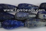 CTR303 15.5 inches 12*25mm faceted teardrop lapis lazuli beads