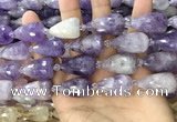 CTR354 15.5 inches 15*25mm faceted teardrop lavender amethyst beads