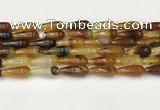 CTR401 15.5 inches 8*20mm teardrop agate beads wholesale