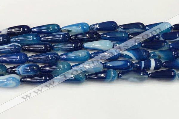 CTR405 15.5 inches 8*20mm teardrop agate beads wholesale