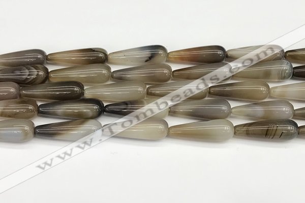 CTR413 15.5 inches 10*30mm teardrop agate beads wholesale