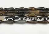 CTR414 15.5 inches 10*30mm teardrop agate beads wholesale