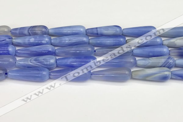 CTR425 15.5 inches 10*30mm teardrop agate beads wholesale