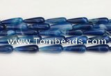 CTR427 15.5 inches 10*30mm teardrop agate beads wholesale