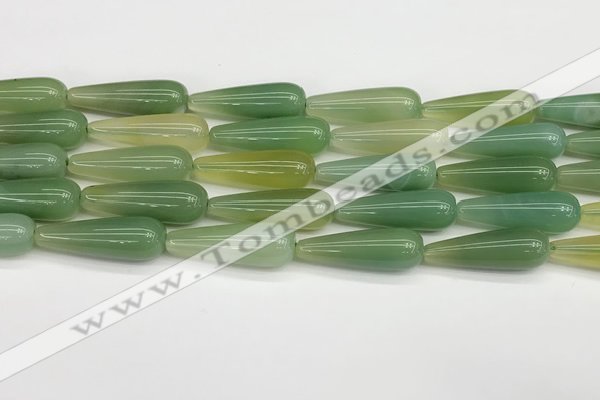 CTR431 15.5 inches 10*30mm teardrop agate beads wholesale