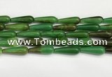 CTR432 15.5 inches 10*30mm teardrop agate beads wholesale