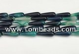 CTR434 15.5 inches 10*30mm teardrop agate beads wholesale