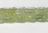 CTR459 15.5 inches 10*30mm faceted teardrop agate beads wholesale