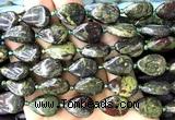 CTR514 15 inches 13*18mm flat teardrop dragon blood jasper beads